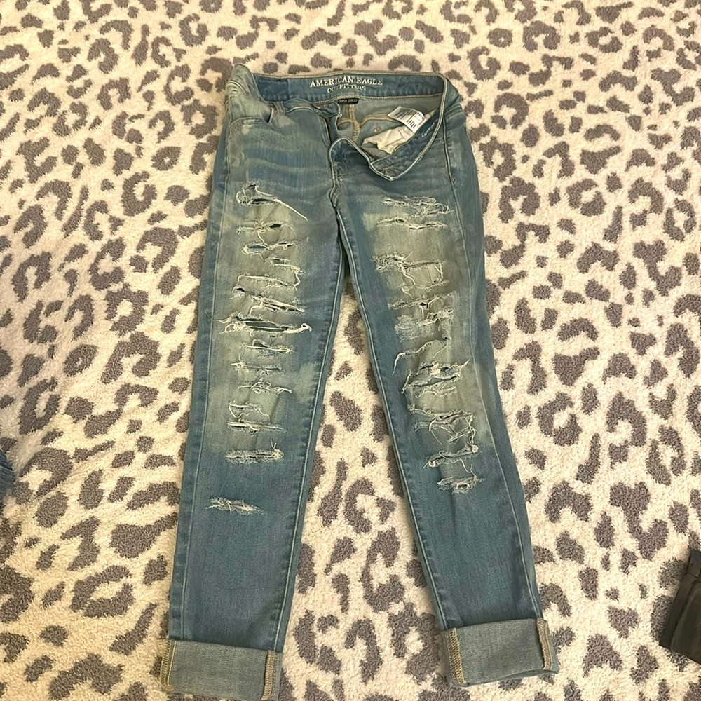 2 for $10 Women American eagle high rise legging jeans in sz 4